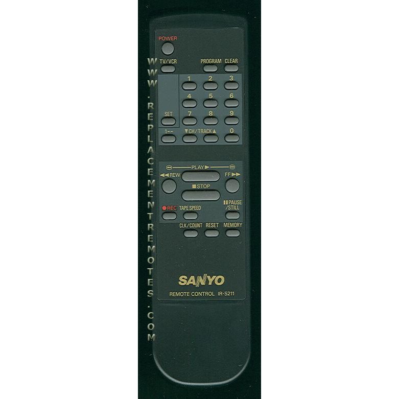 Sanyo IR5211 VCR Remote Control