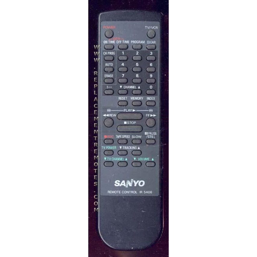 Sanyo IR5406 VCR Remote Control