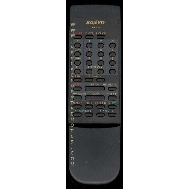 Sanyo IR5420 VCR Remote Control