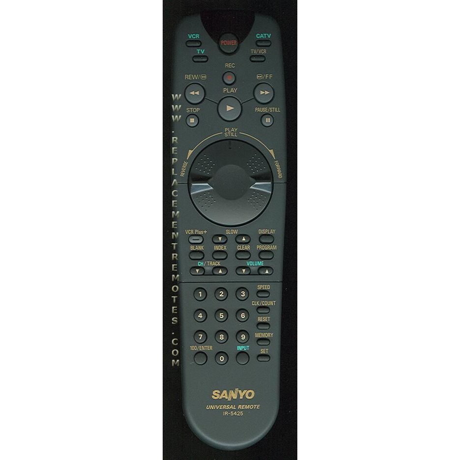 Sanyo IR5425 VCR Remote Control