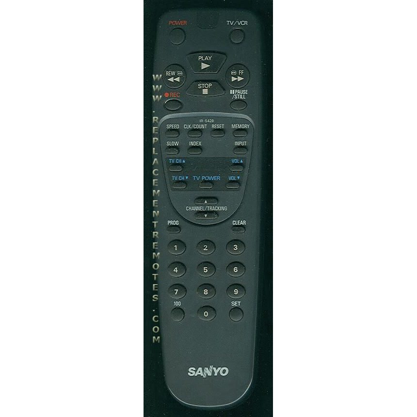 Sanyo IR5428 VCR Remote Control