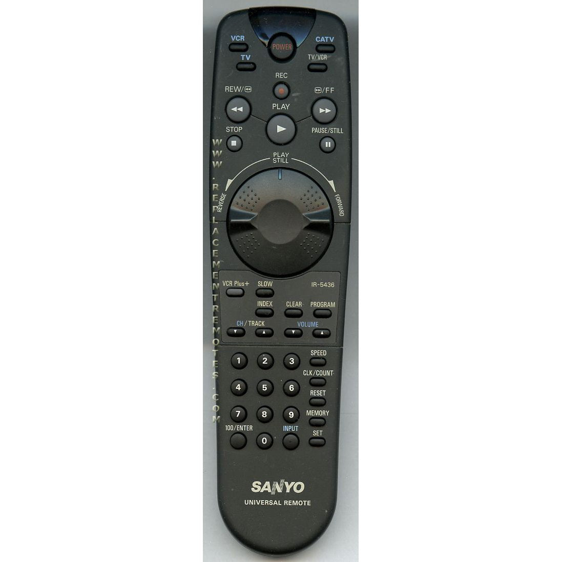 Sanyo IR5436 TV/VCR Remote Control