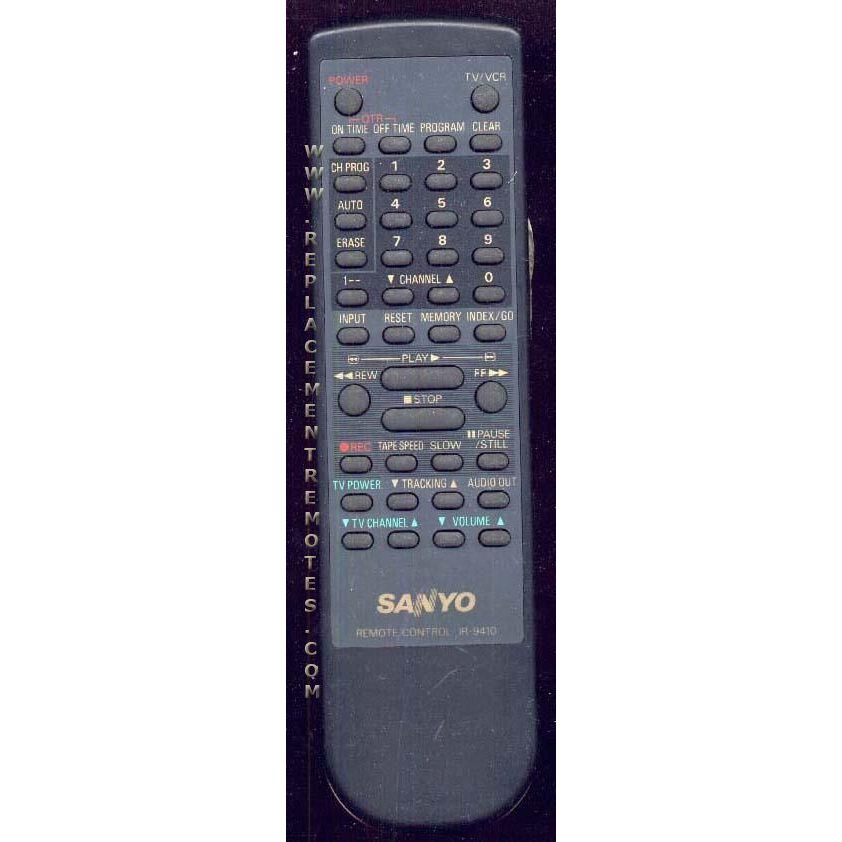 Sanyo IR9410 VCR Remote Control