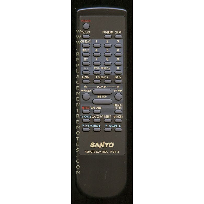 Sanyo IR9413 VCR Remote Control