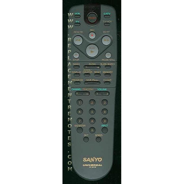 Sanyo IR9416 VCR Remote Control