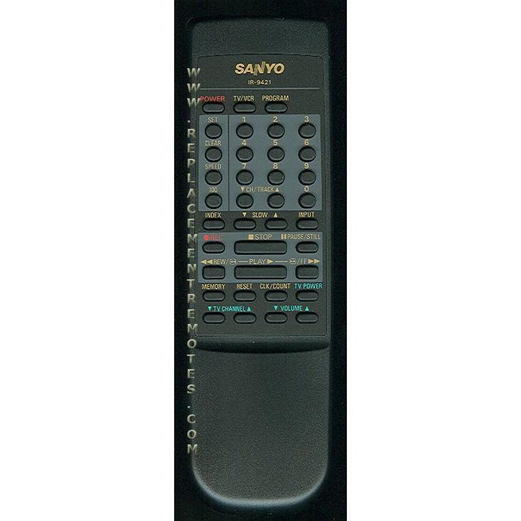 Sanyo IR9421 VCR Remote Control