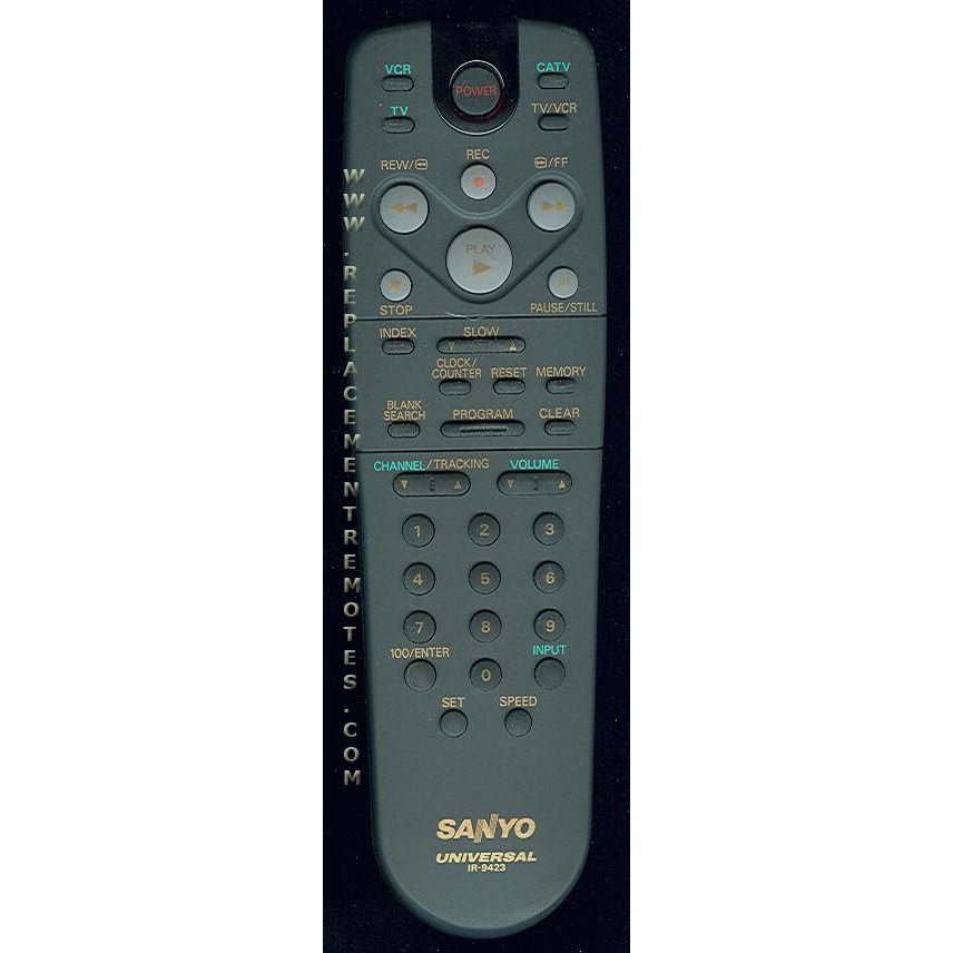 Sanyo IR9423 VCR Remote Control