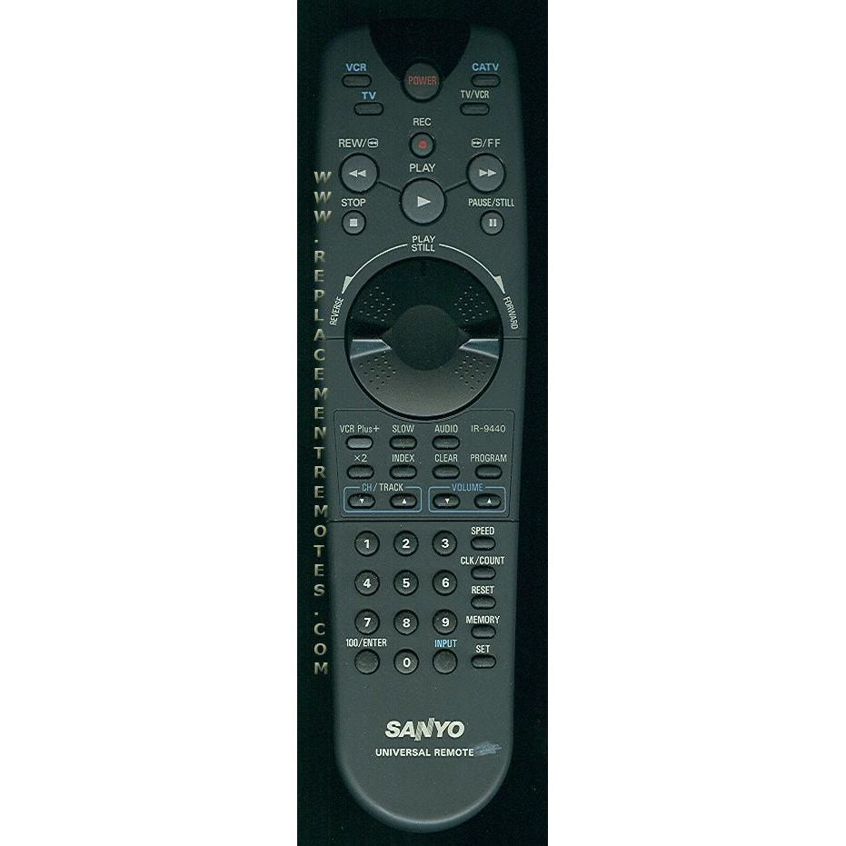 Sanyo IR9440 VCR Remote Control