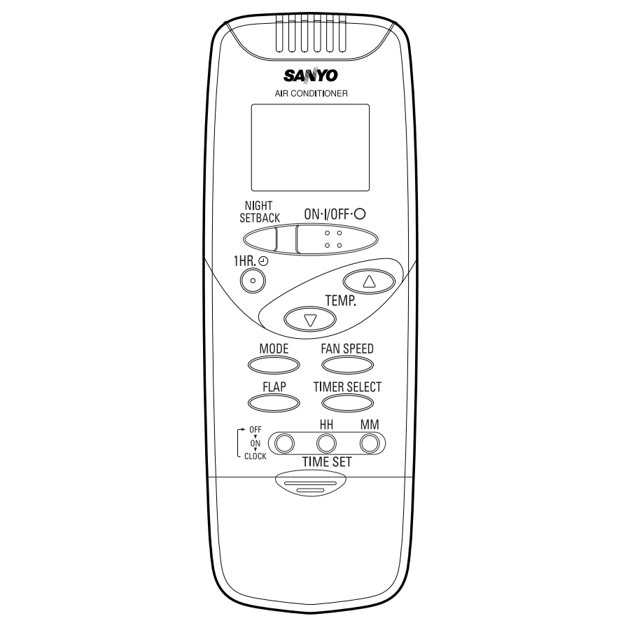 Sanyo KS1251-REM Air Conditioner Remote Control