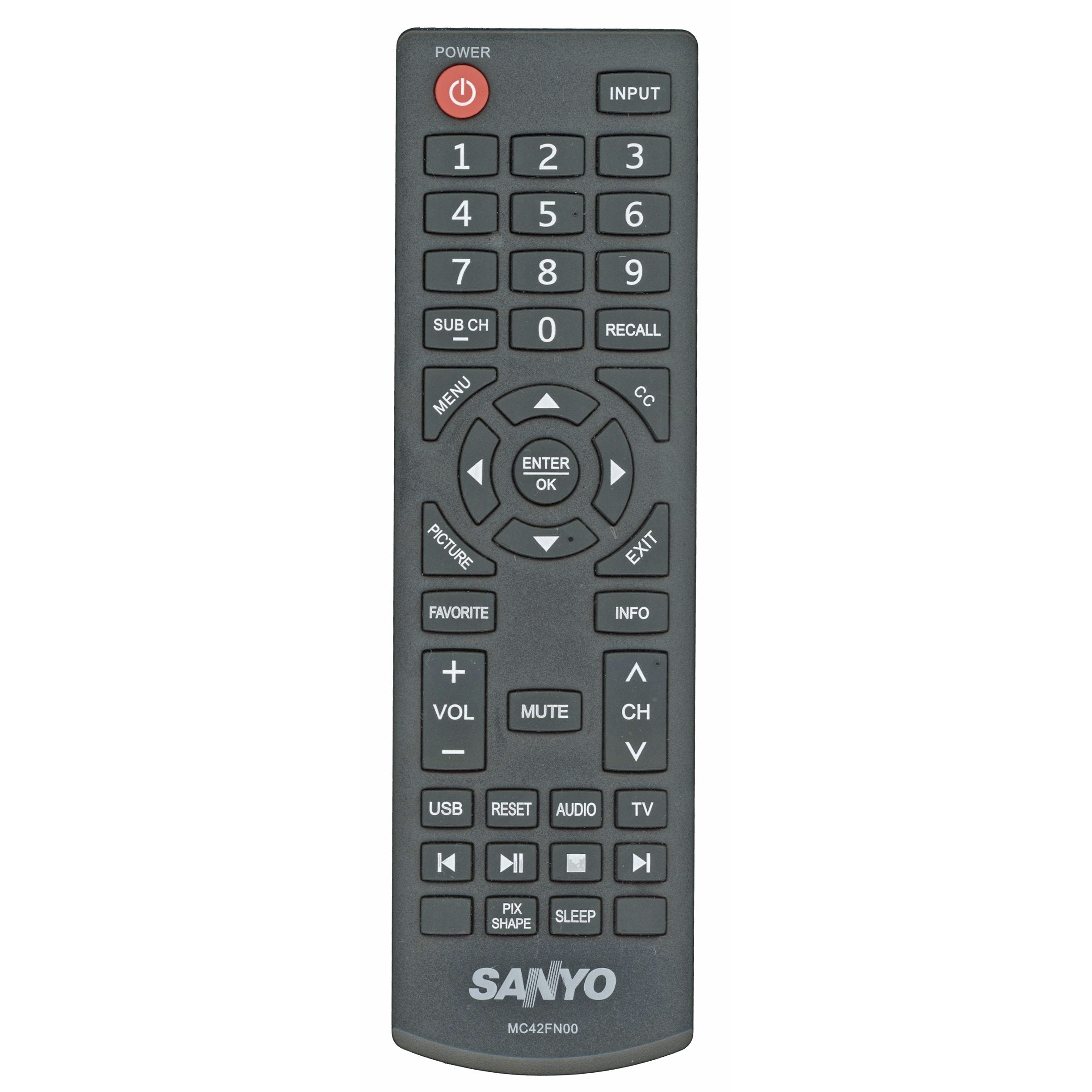 Sanyo MC42FN00 TV Remote Control