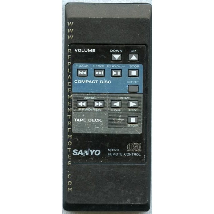 Sanyo MCD550 CD Remote Control