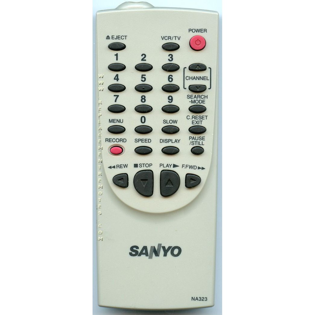 Sanyo NA323 VCR Remote Control