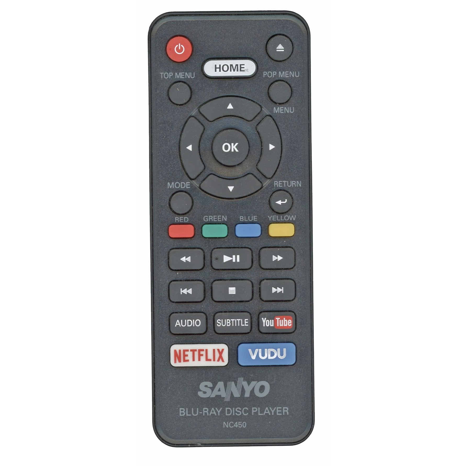 Sanyo NC450 Blu-ray Remote Control