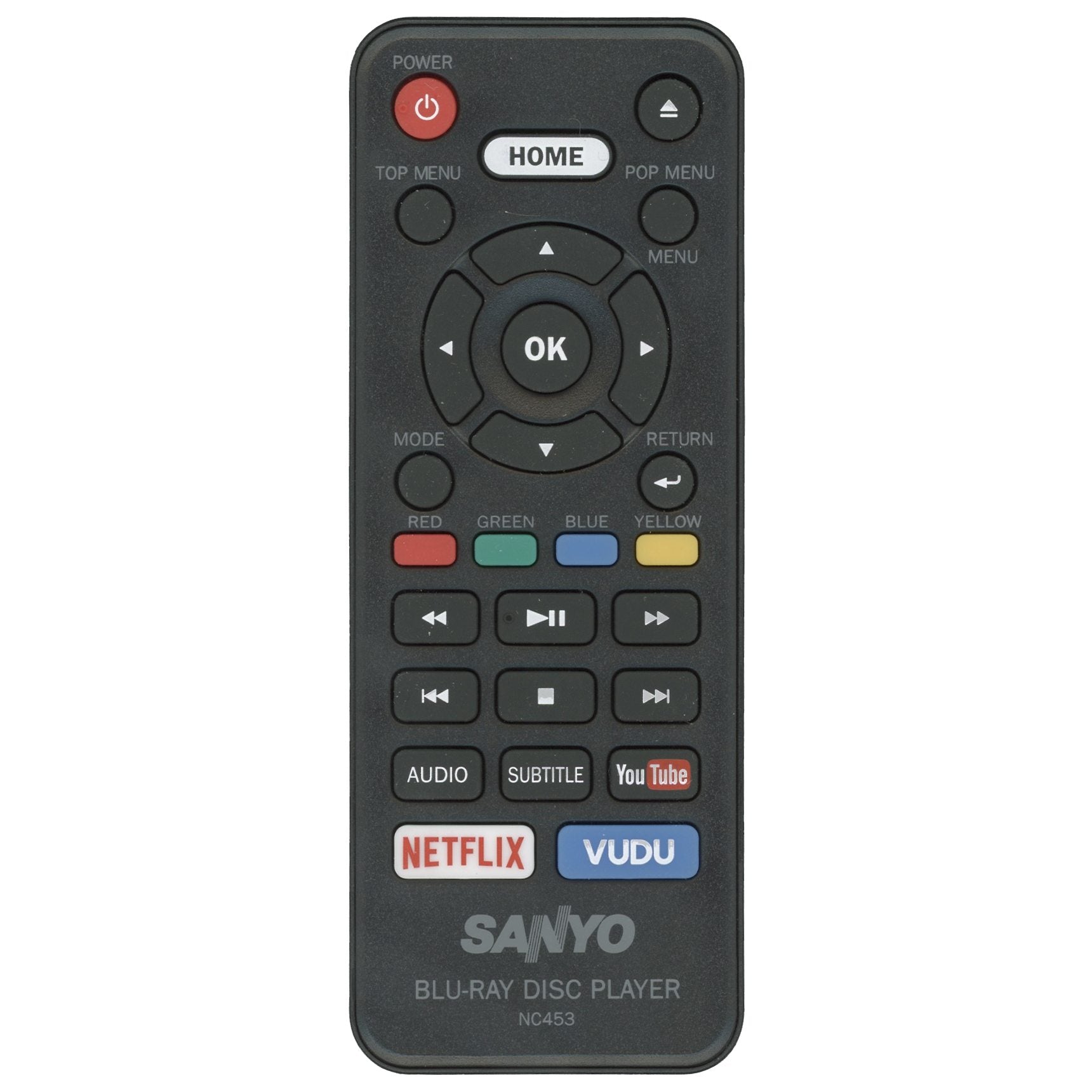 Sanyo NC453UL Blu-ray Remote Control