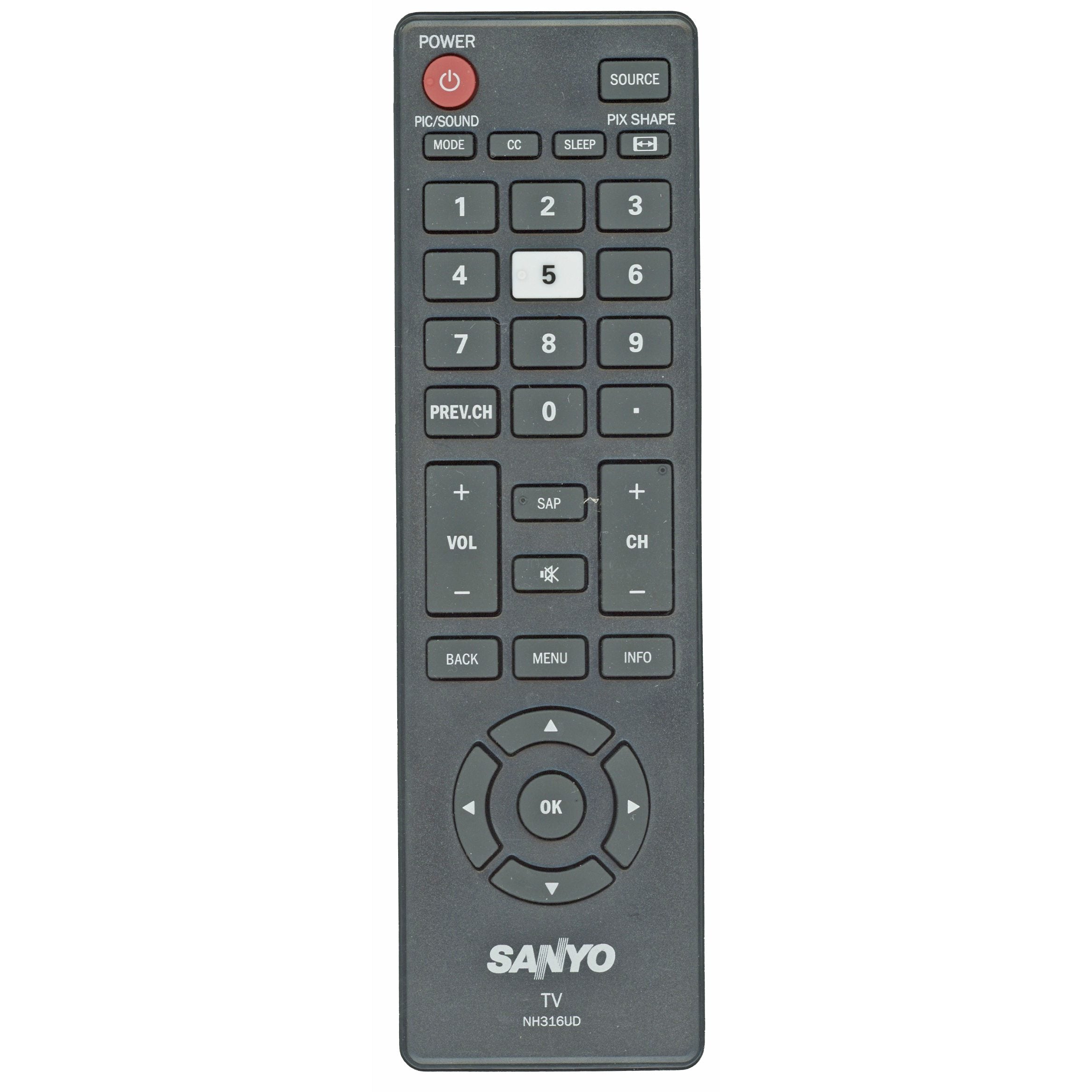 Sanyo NH316UD TV Remote Control