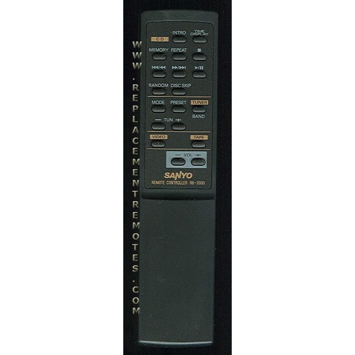 Sanyo RB2000 Audio Remote Control