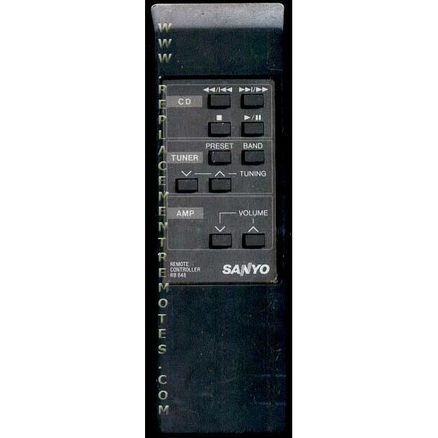 Sanyo RB848 Audio Remote Control