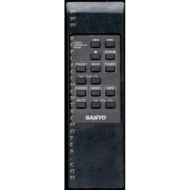 Sanyo RB888 Audio Remote Control