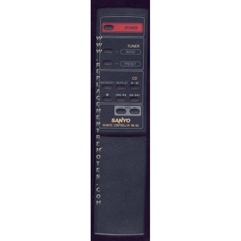 Sanyo RBD5 Audio Remote Control