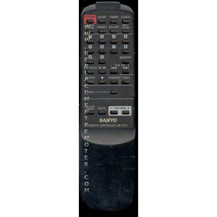 Sanyo RBF210 Audio Remote Control