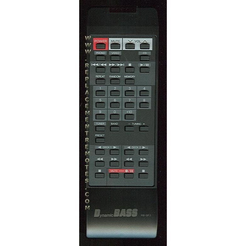 Sanyo RBSF3 Audio Remote Control