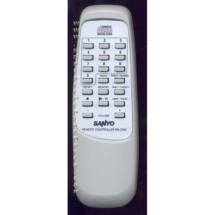 Sanyo RBZ280 Audio Remote Control