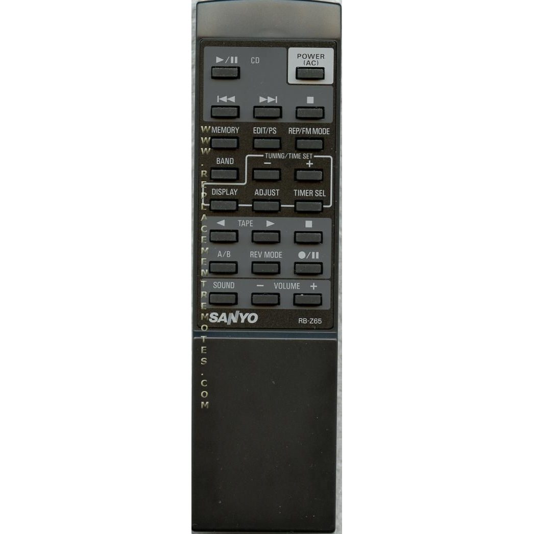 Sanyo RBZ65 Audio Remote Control