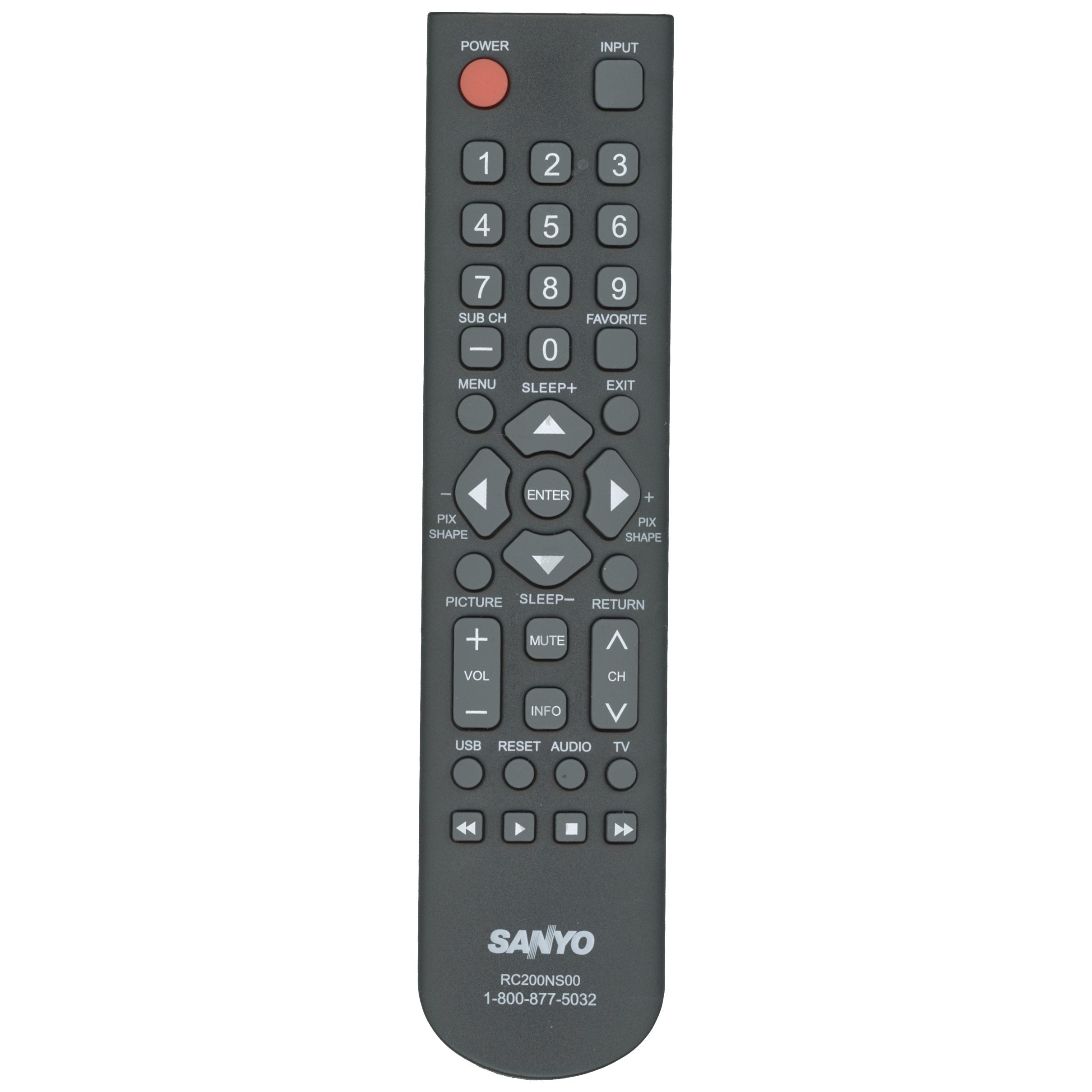 Sanyo RC200NS00 TV Remote Control