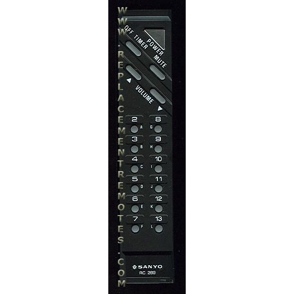 Sanyo RC289 TV Remote Control