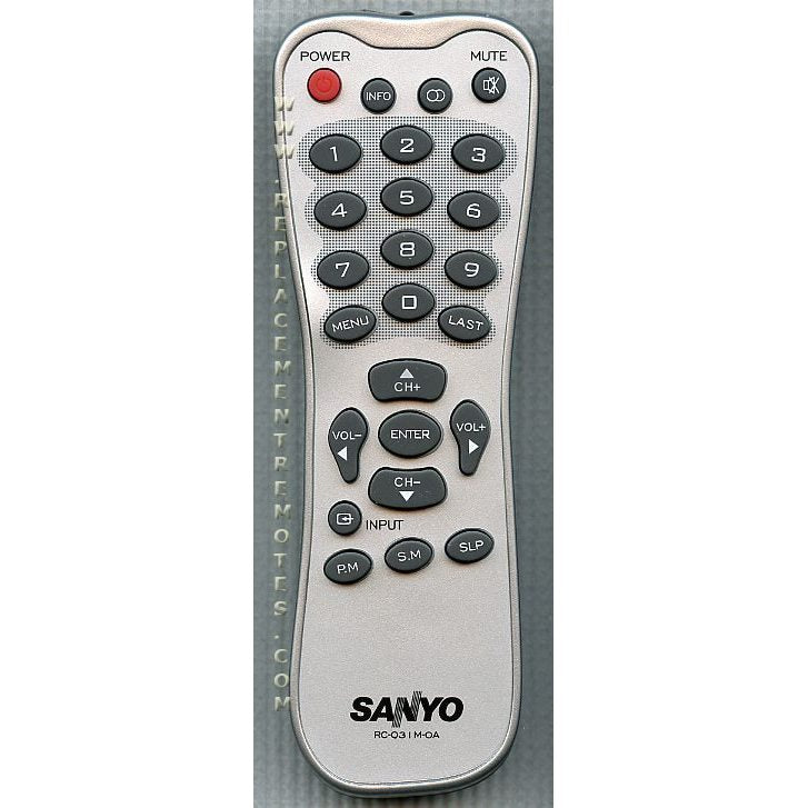 Sanyo RCQ31M0A TV Remote Control