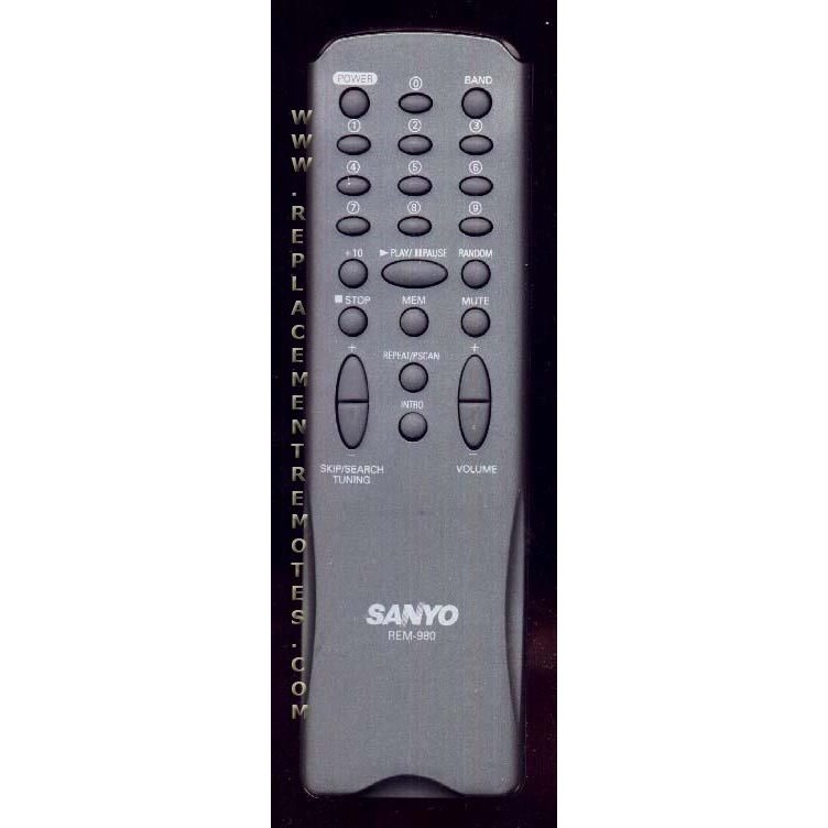 Sanyo REM980 Audio Remote Control