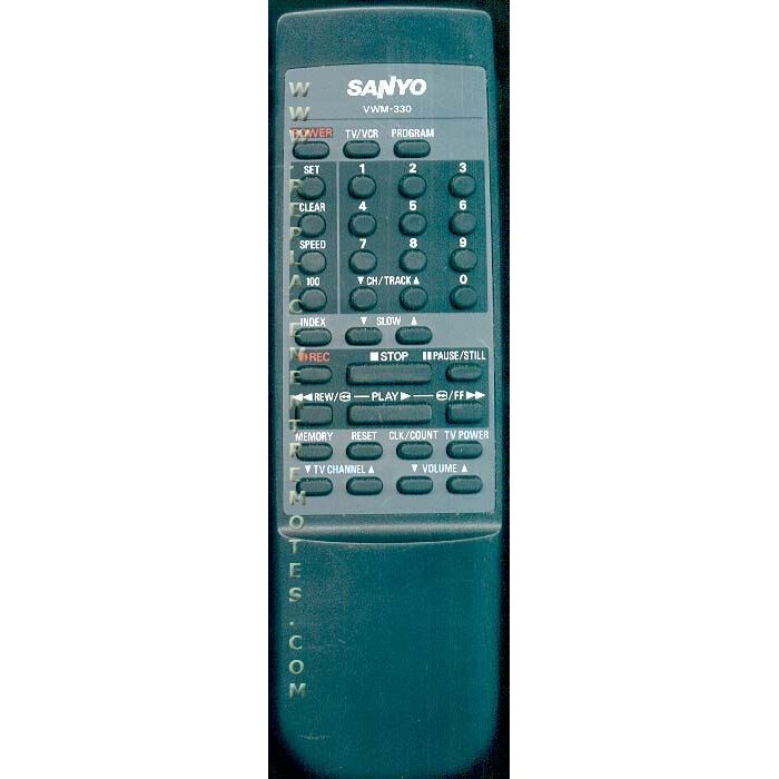 Sanyo VHR5420 VCR Remote Control