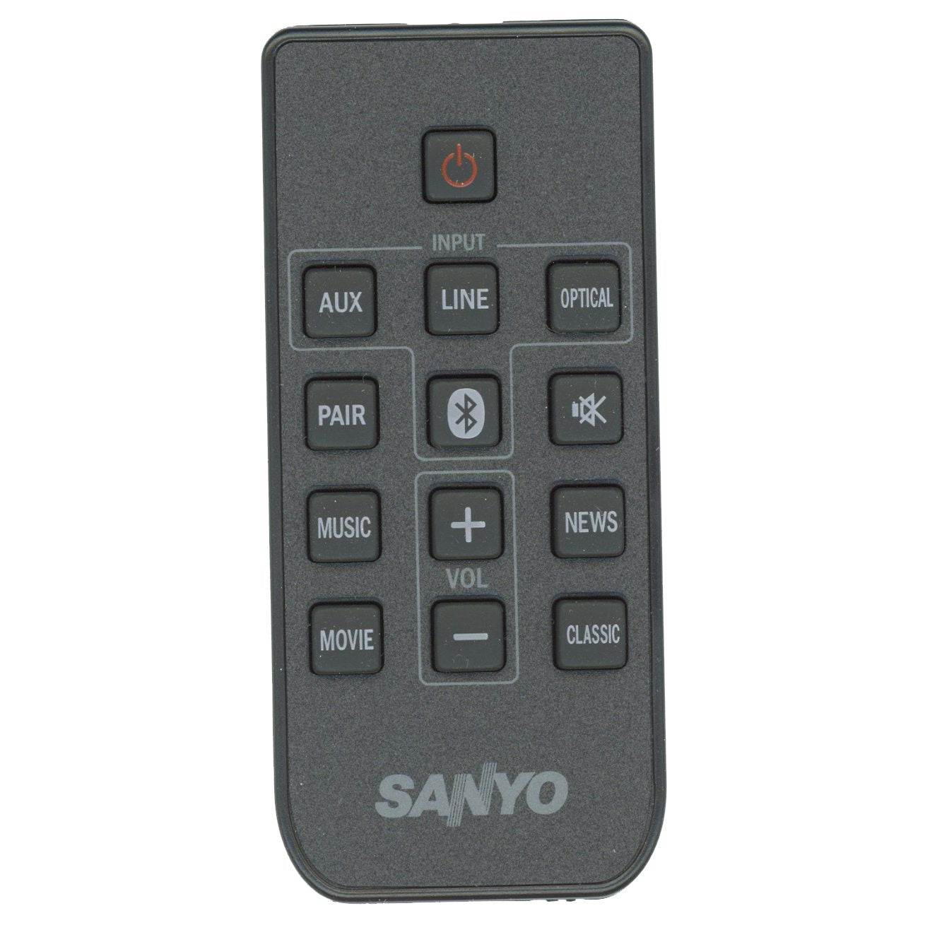 Sanyo WIR113001FA03 Sound Bar Remote Control