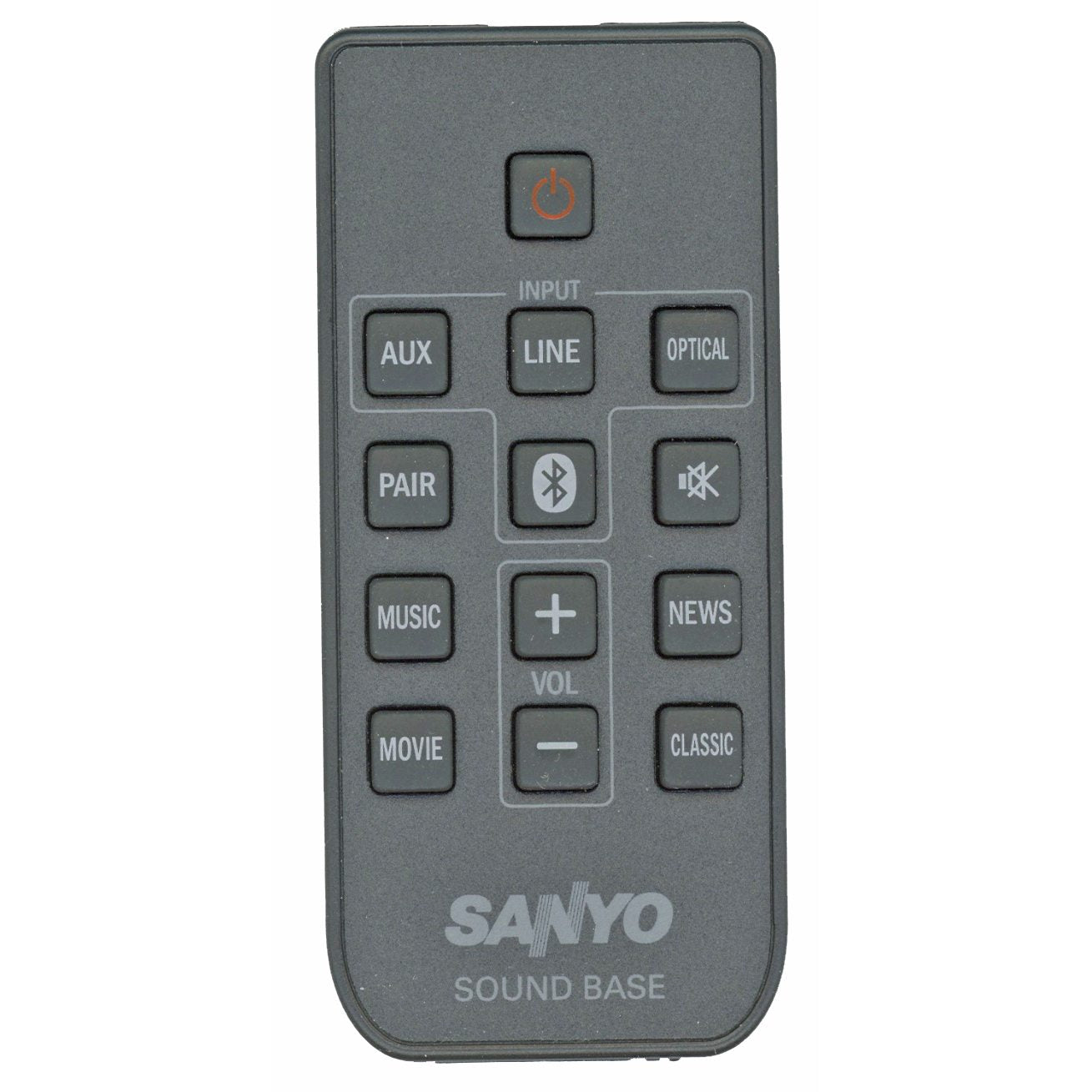 Sanyo WIR113001FA05 Sound Bar Remote Control