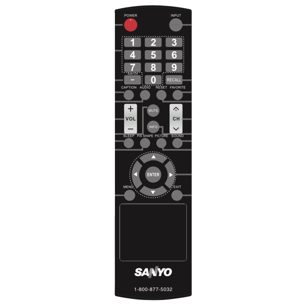 Sanyo YKF338001 TV Remote Control