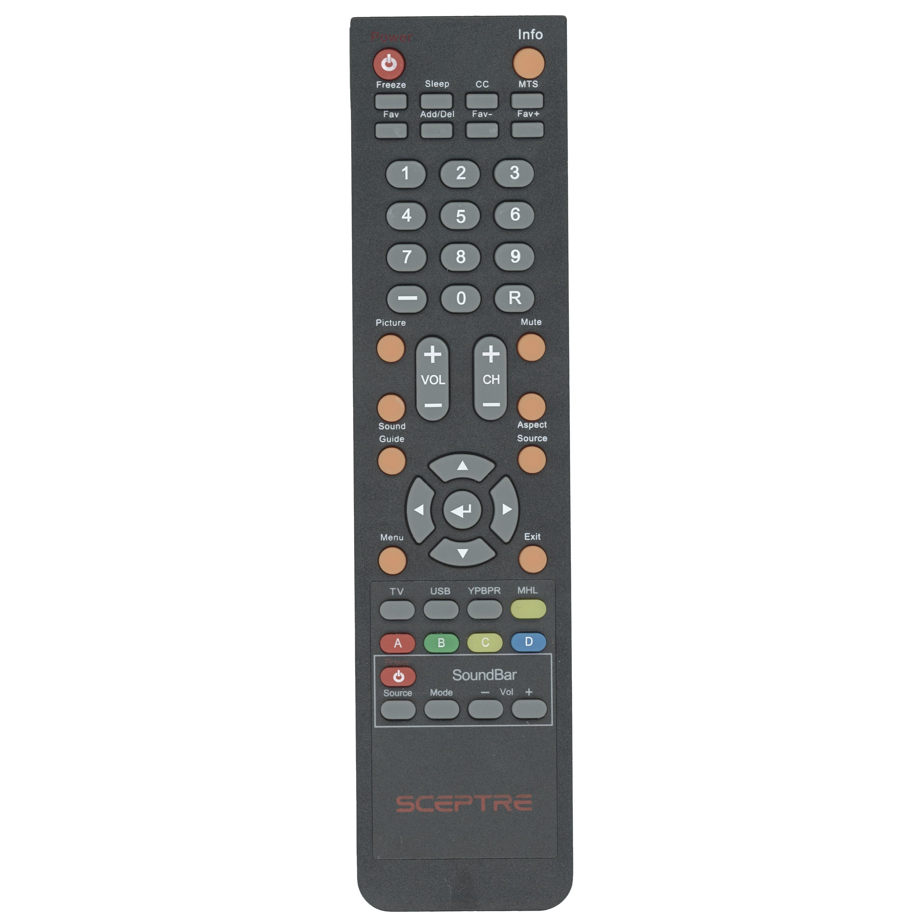 Sceptre 142022370003C TV Remote Control