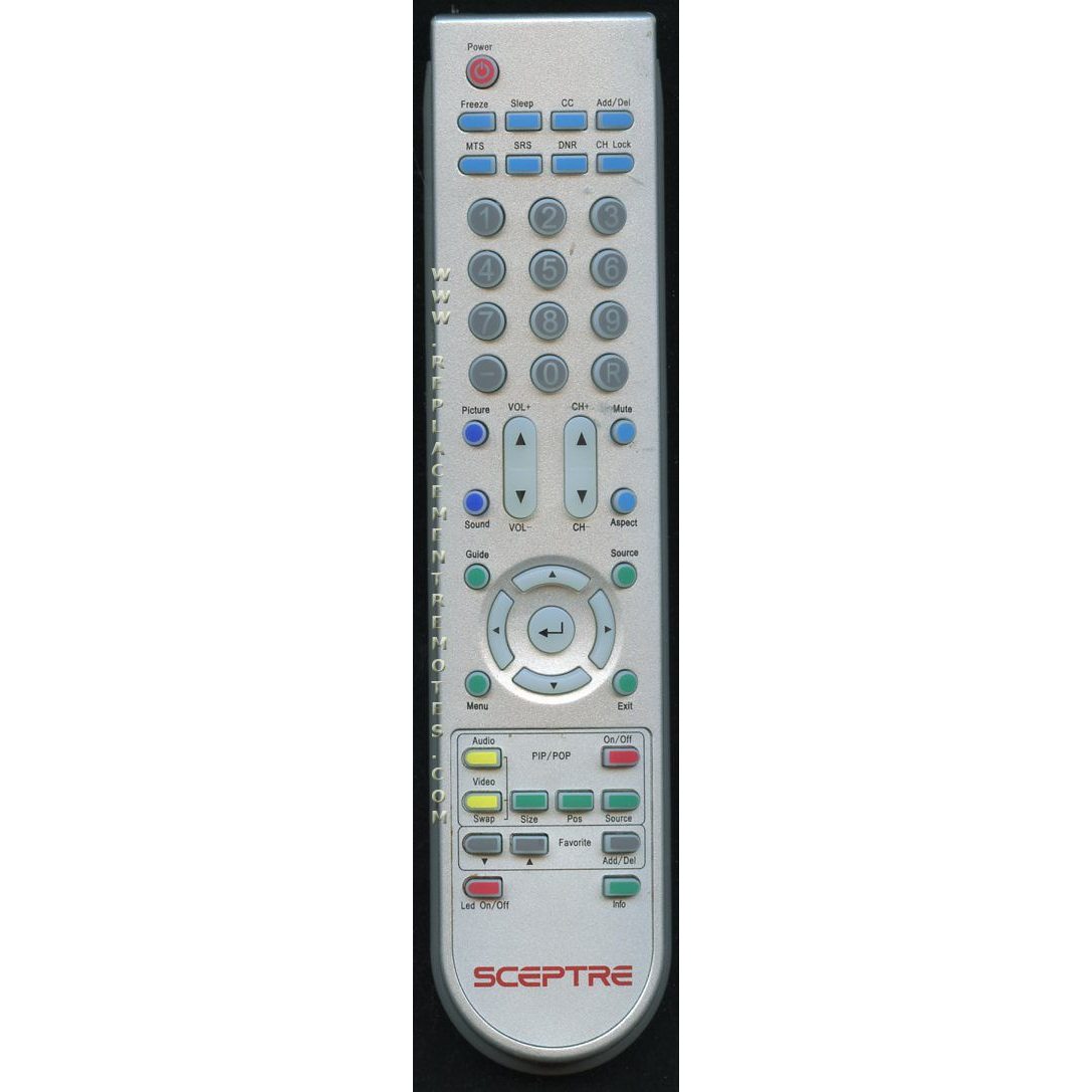 Sceptre HOF07F032GPD5 TV Remote Control