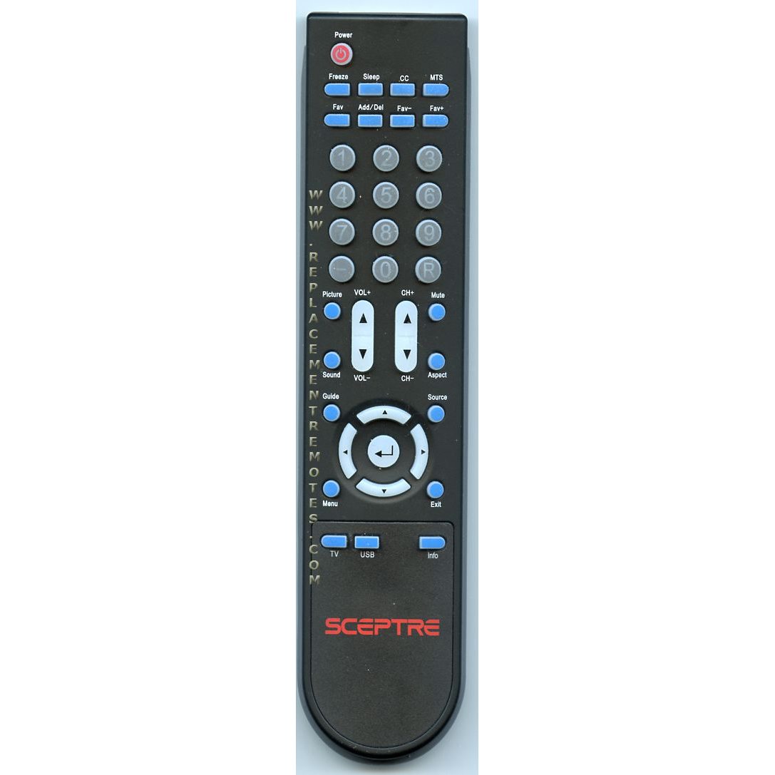 Sceptre HOF11F502GPD5 TV Remote Control