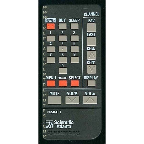 Scientific Atlanta 8650EO Cable Remote Control