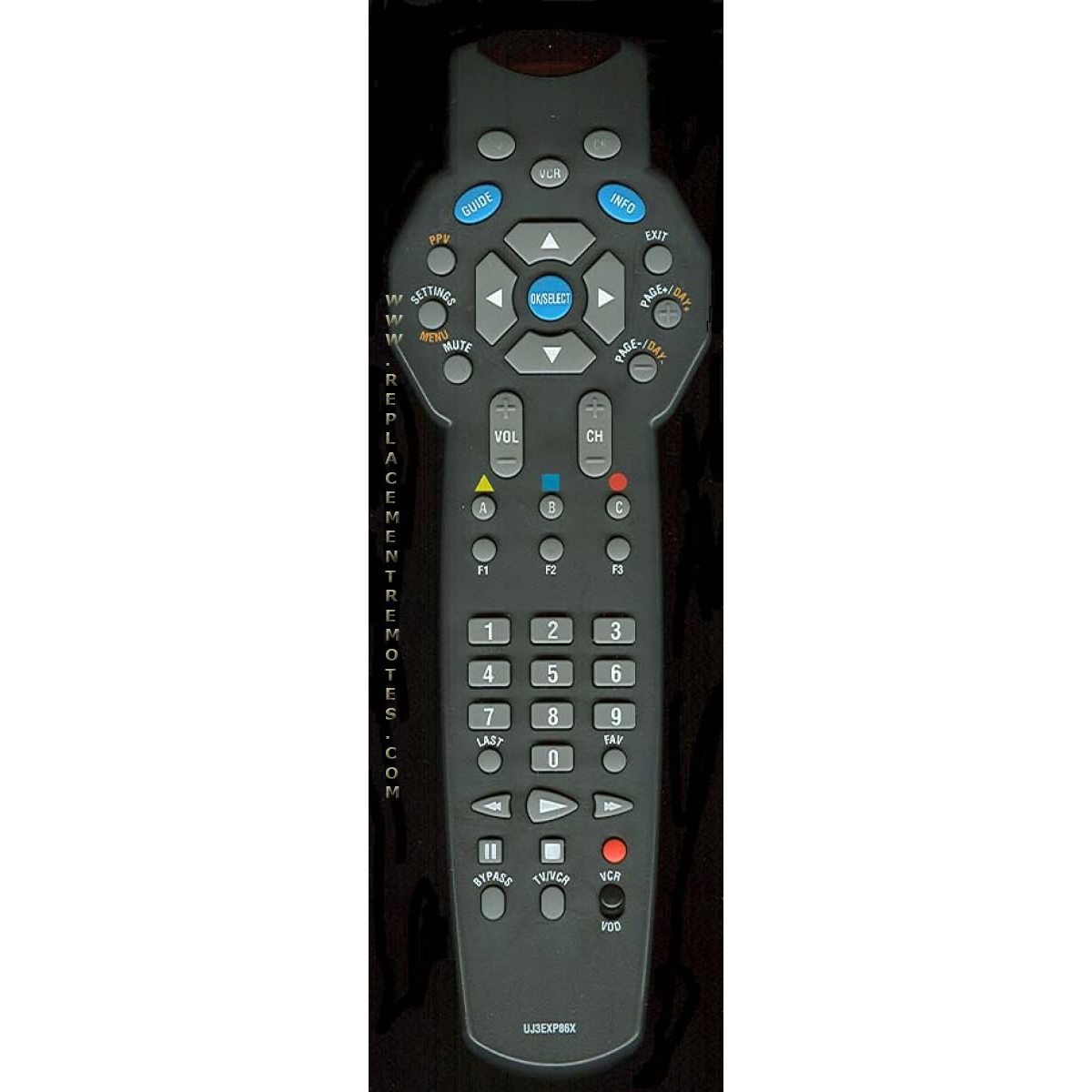 Scientific Atlanta UJ3EXP86X Cable Remote Control