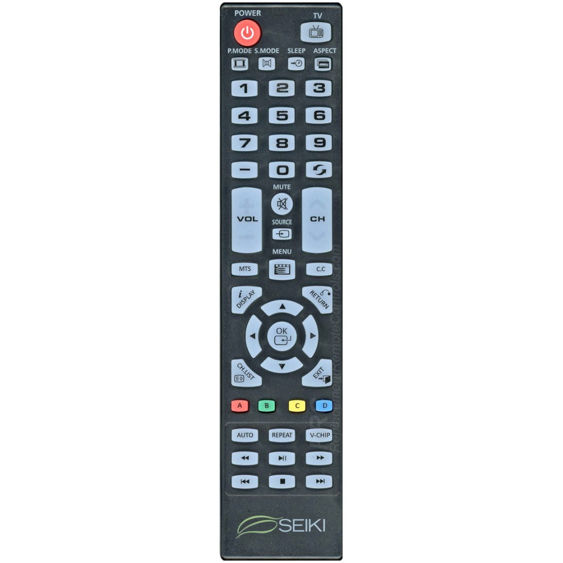 Seiki 84504906B02 TV Remote Control