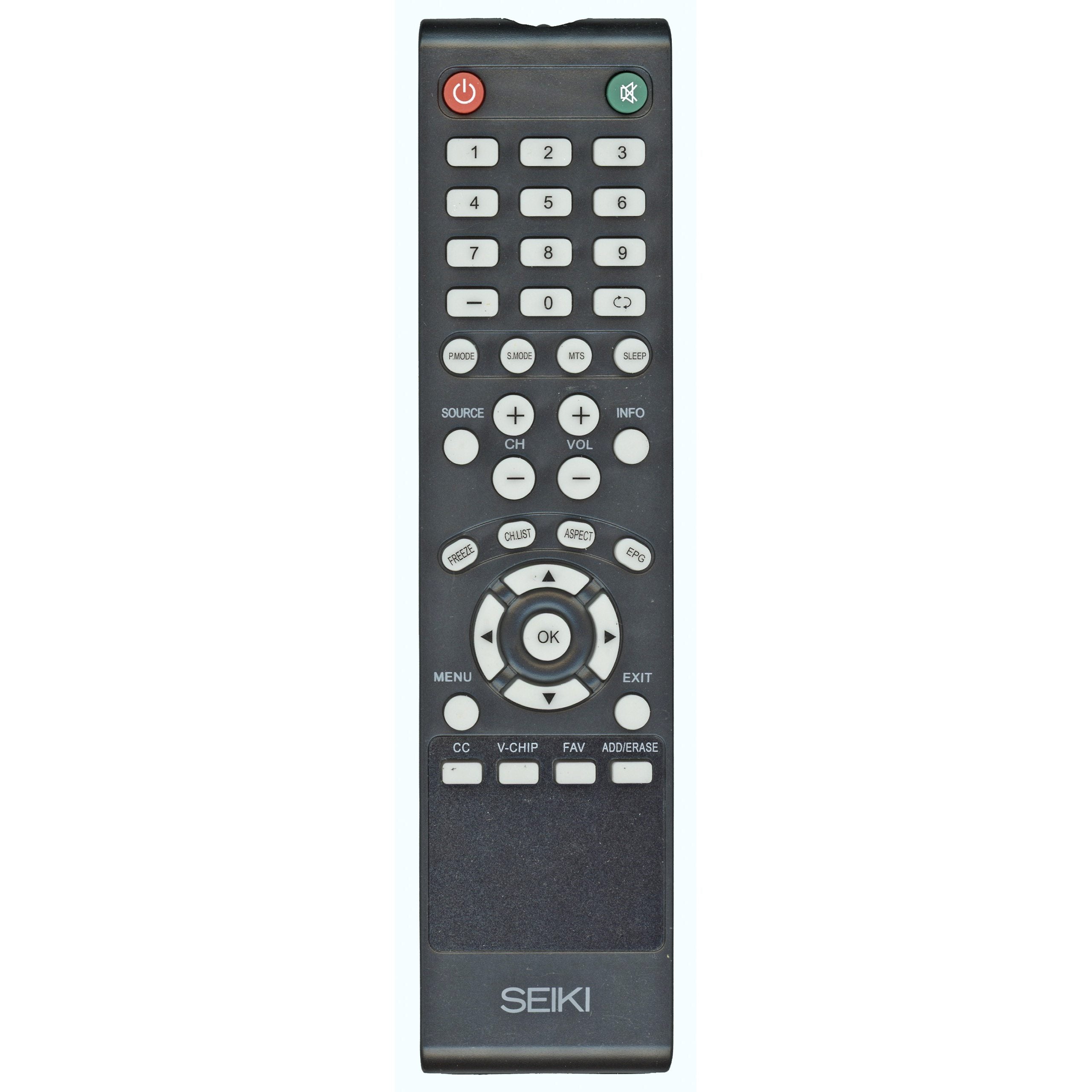 Seiki JX8061A TV Remote Control