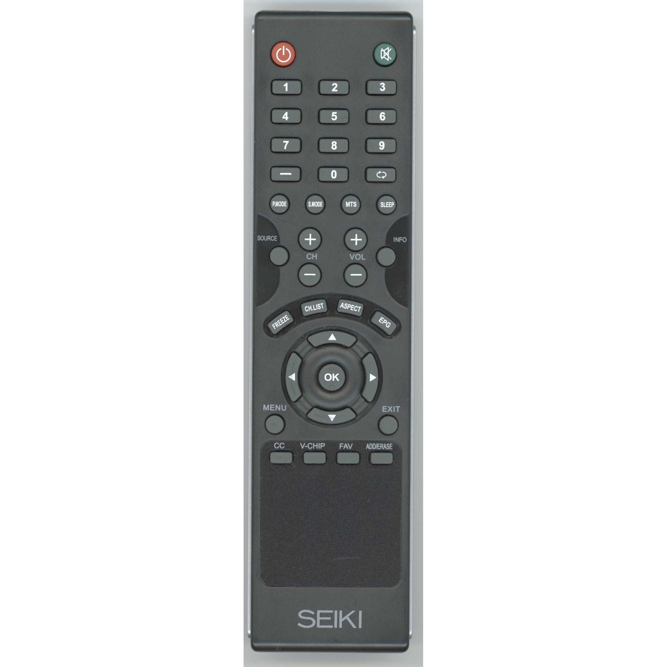 Seiki JX8061A TV Remote Control