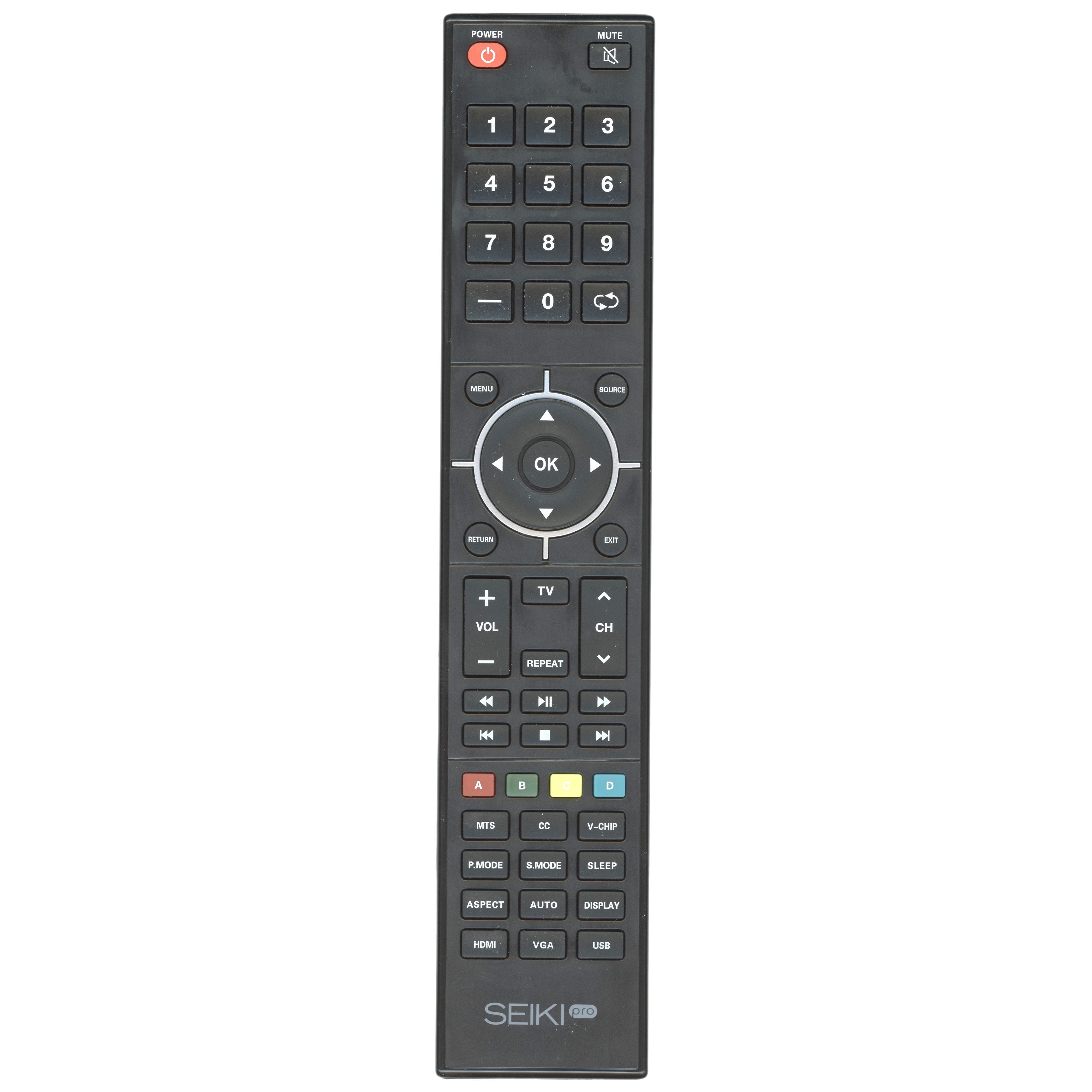 Seiki PRO SMART V4.0 TV Remote Control