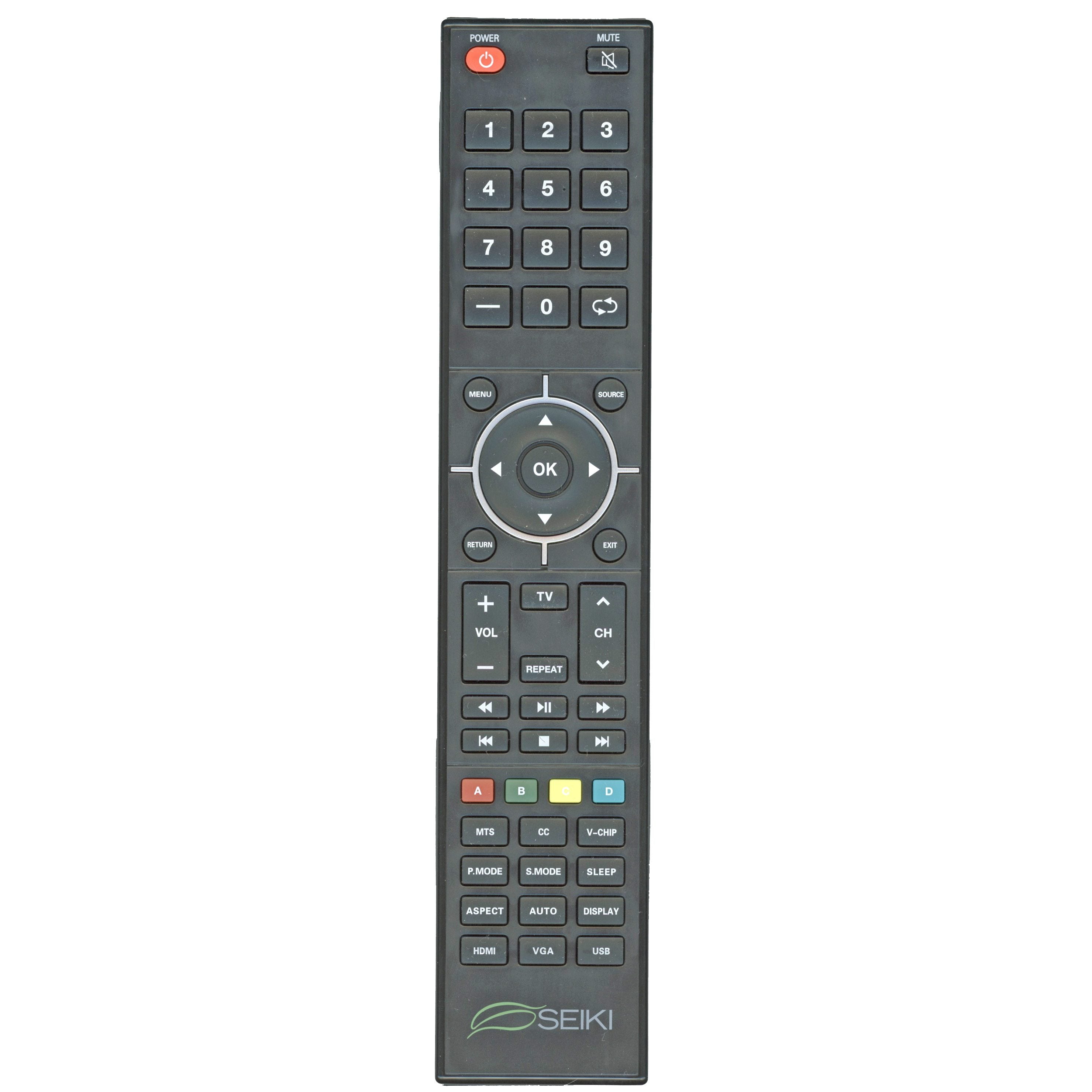 Seiki XHY39102 TV Remote Control