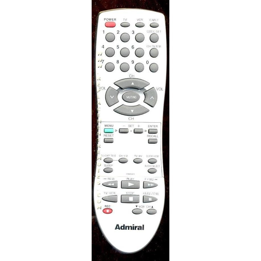 Sharp 07660DJ010 Admiral TV/VCR Remote Control