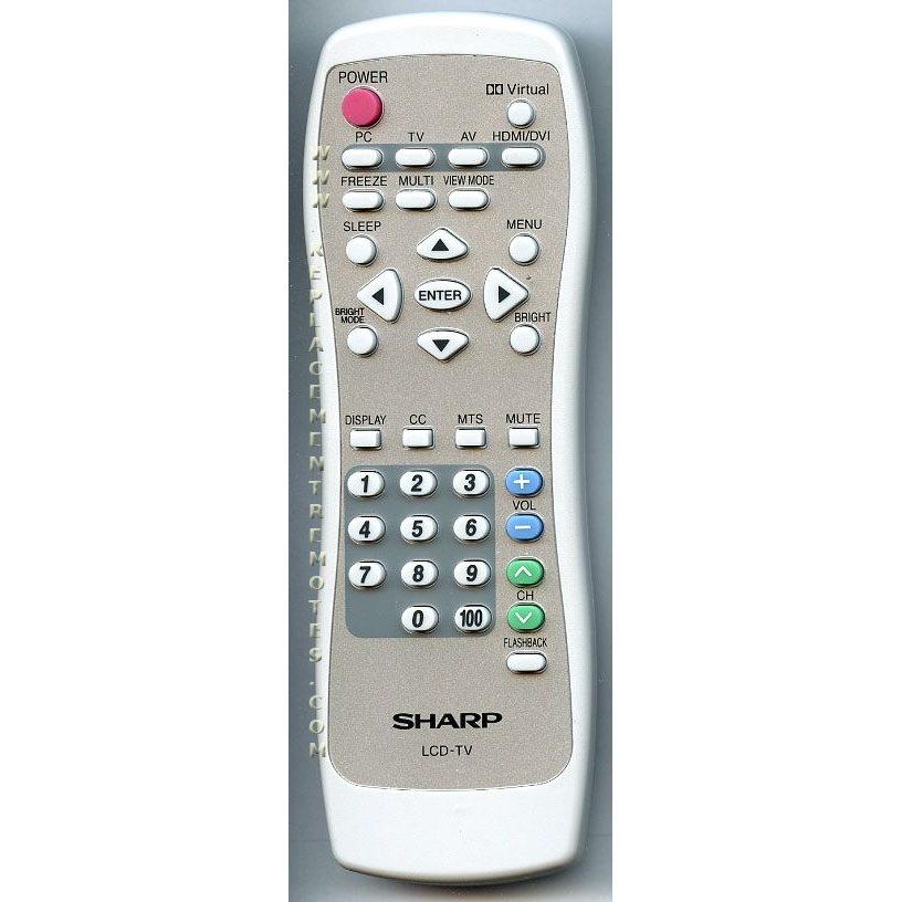 Sharp 0LTLP30042003 TV Remote Control