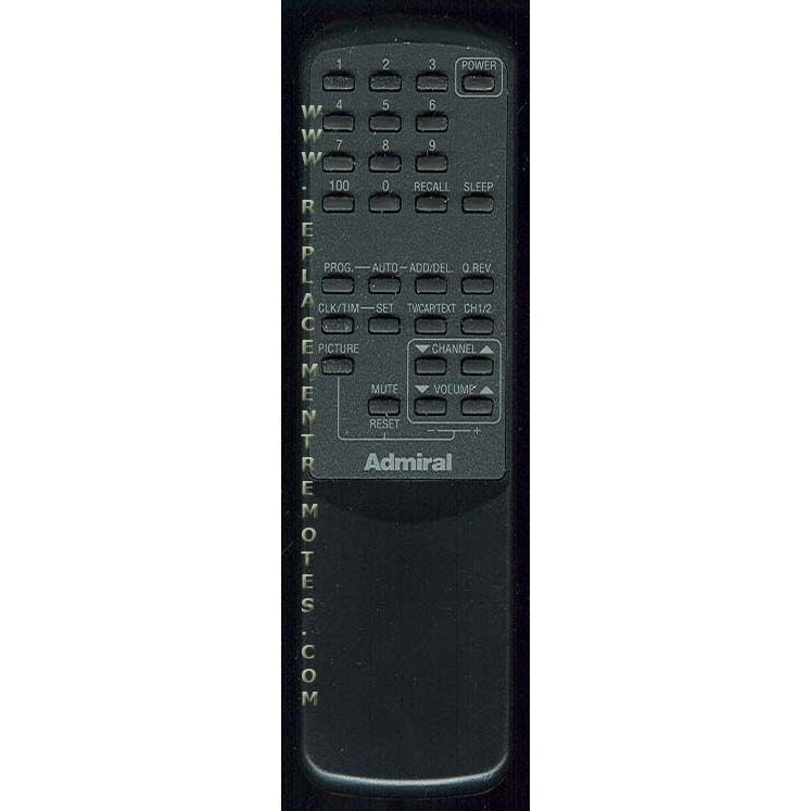 Sharp 250218 Admiral VCR Remote Control