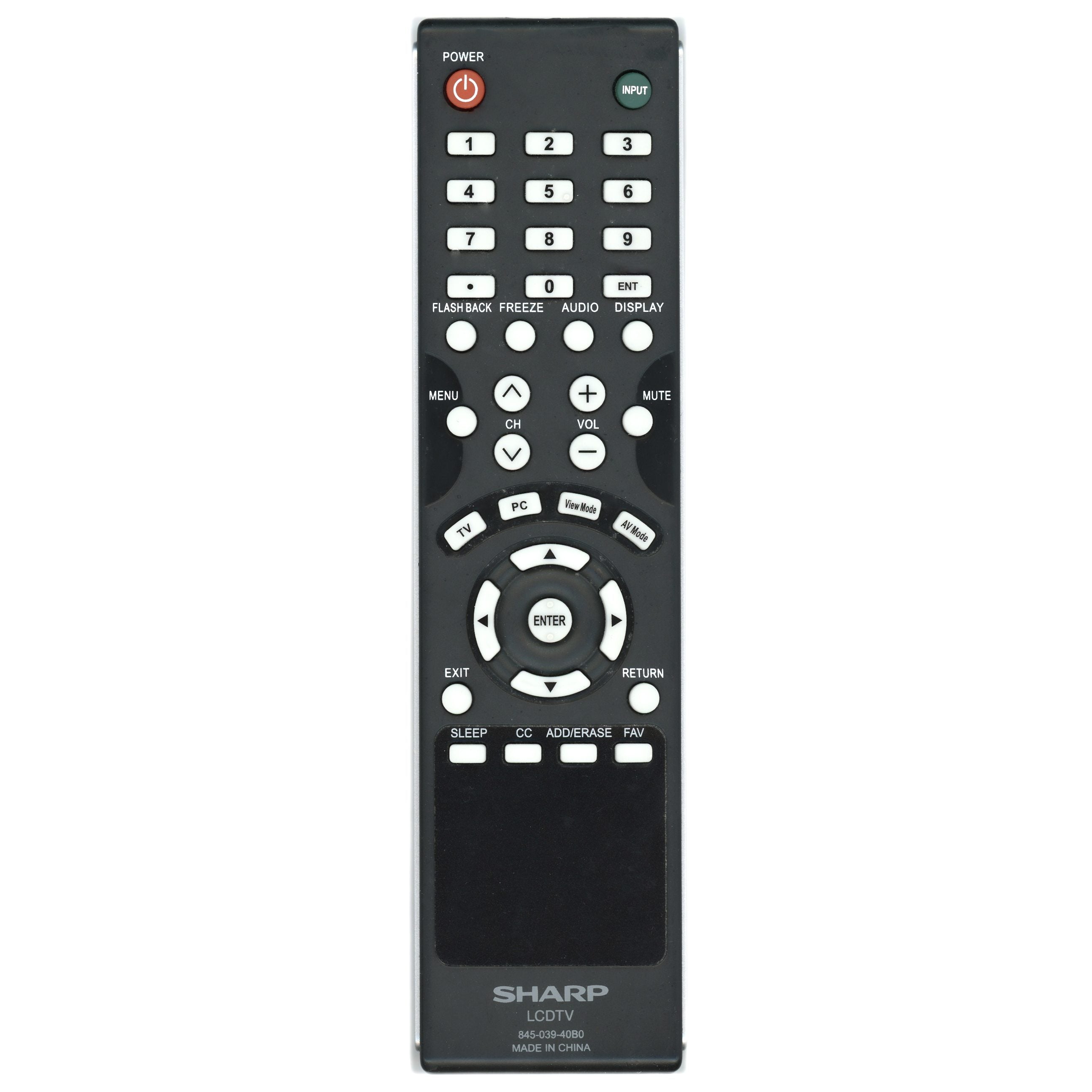 Sharp 84503940B0 TV Remote Control