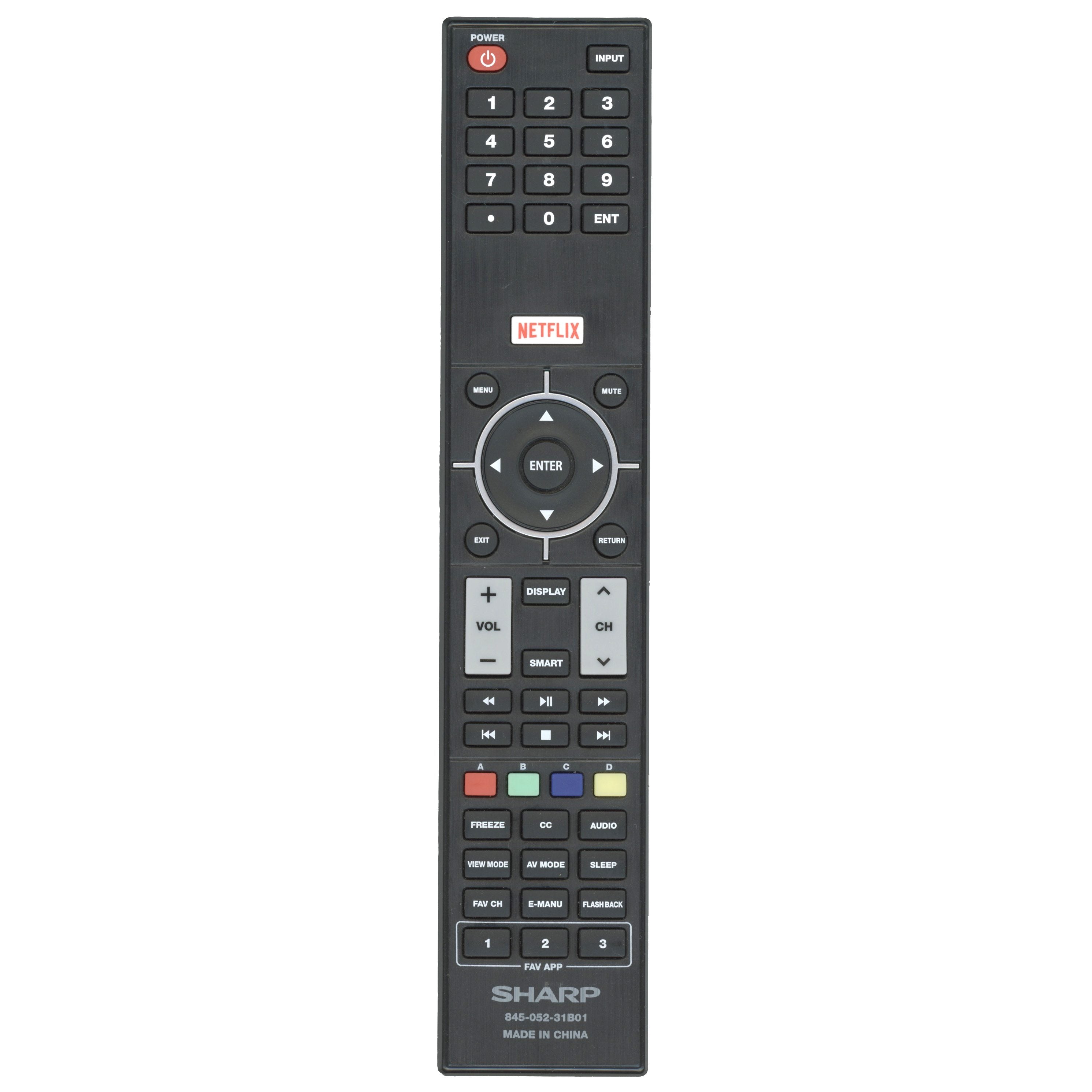 Sharp 84505231B01 TV Remote Control